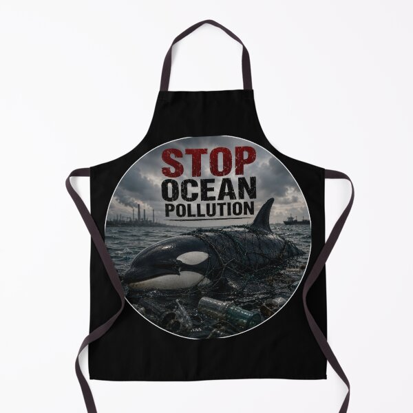 Item preview, Stop ocean pollution orca designed and sold by SMARTKIT DESIGNAGENCY.