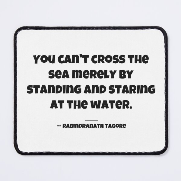 Item preview, Tagore Sea Quote Typography Design designed and sold by T-domain.