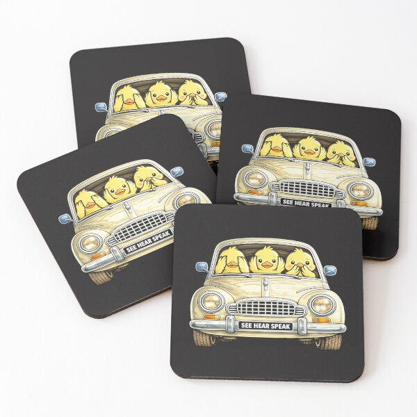 Item preview, Ducks Three Wise Ducks in a car designed and sold by JamesDunican.