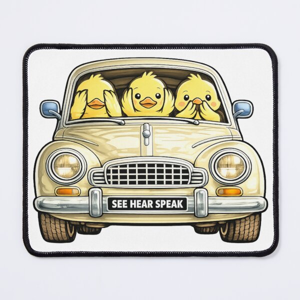 Item preview, Ducks Three Wise Ducks in a car designed and sold by JamesDunican.