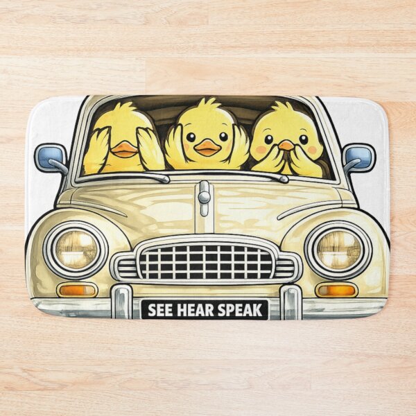 Item preview, Ducks Three Wise Ducks in a car designed and sold by JamesDunican.