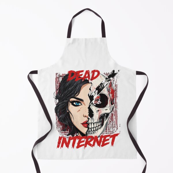 Item preview, Dead Internet Theory Horror Skull Gothic Cyberpunk Graphic T-Shirt designed and sold by Kavya Art.