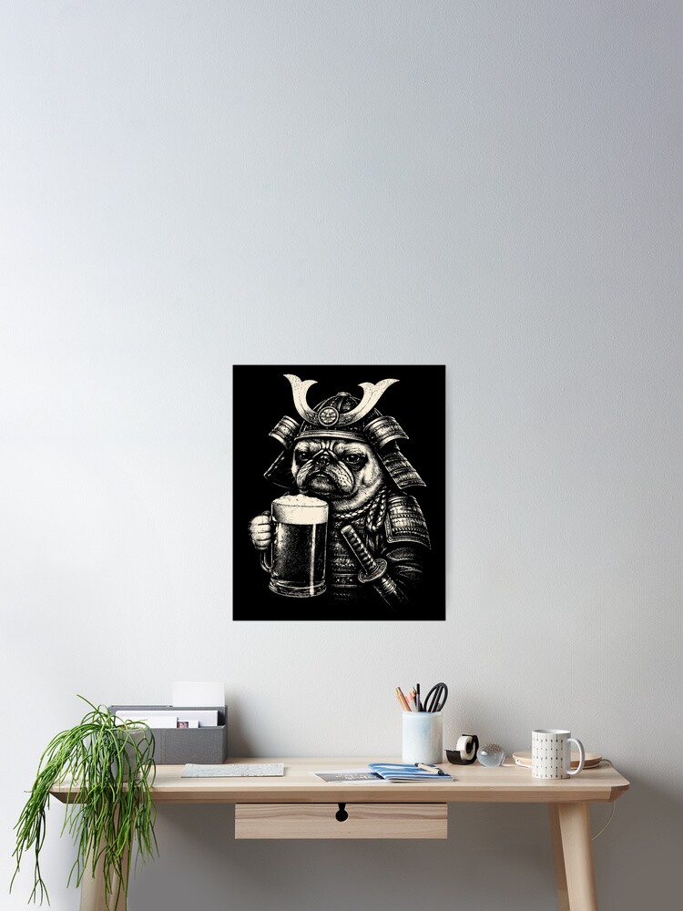 Thumbnail 2 of 3, Poster, SAMU PUG designed and sold by robbyiodized.