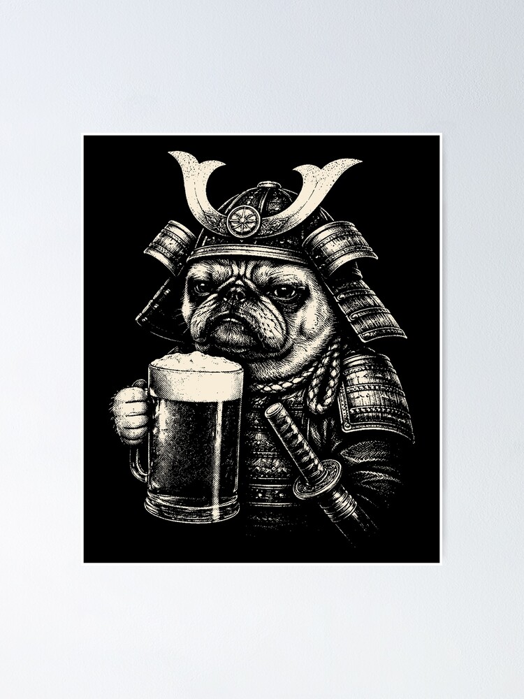 Thumbnail 1 of 3, Poster, SAMU PUG designed and sold by robbyiodized.