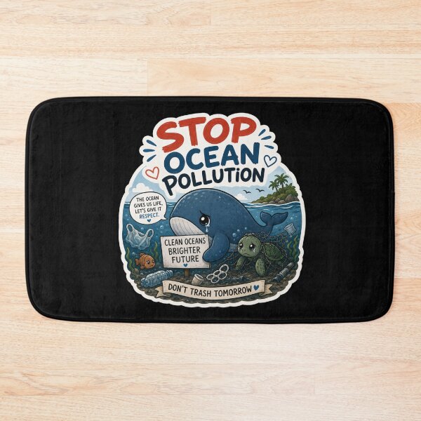 Item preview, Stop ocean pollution whale designed and sold by SMARTKIT  DESIGNAGENCY.