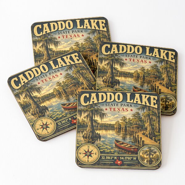 Item preview, Caddo Lake State Park Texas Vintage Travel Sticker designed and sold by naturalsurvival.