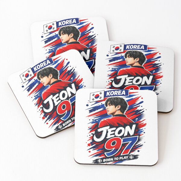 Item preview, Jeon Jungkook BTS soccer team fan art design designed and sold by SiriusCelestial.