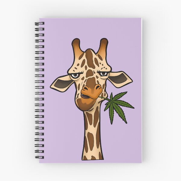 Item preview, Stoned Giraffe Cartoon Character Art Illustration designed and sold by Cannaxes Studio.