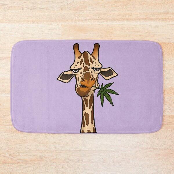 Item preview, Stoned Giraffe Cartoon Character Art Illustration designed and sold by Cannaxes Studio.