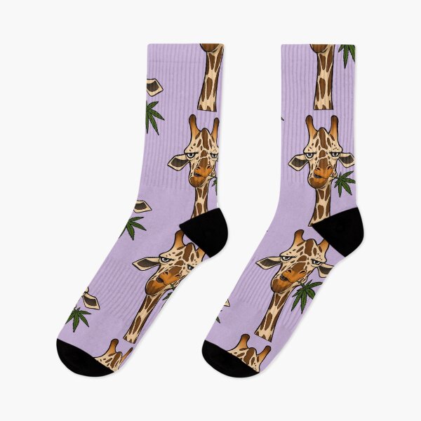 Item preview, Stoned Giraffe Cartoon Character Art Illustration designed and sold by Cannaxes Studio.