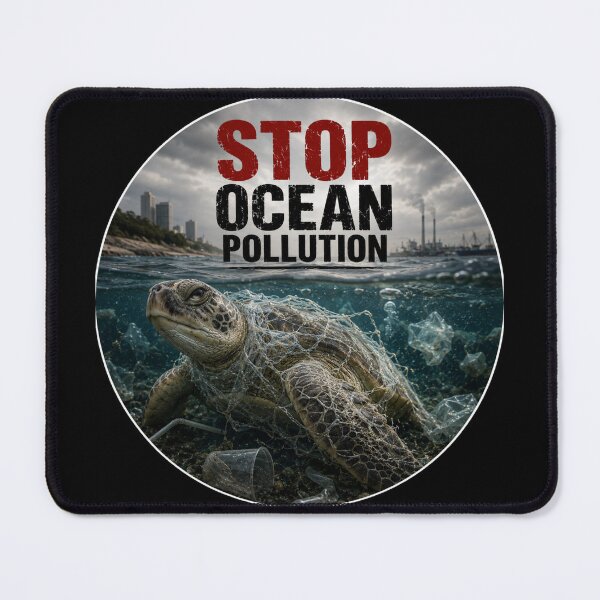 Item preview, Stop Ocean Pollution Save Sea Turtles designed and sold by SMARTKIT DESIGNAGENCY.