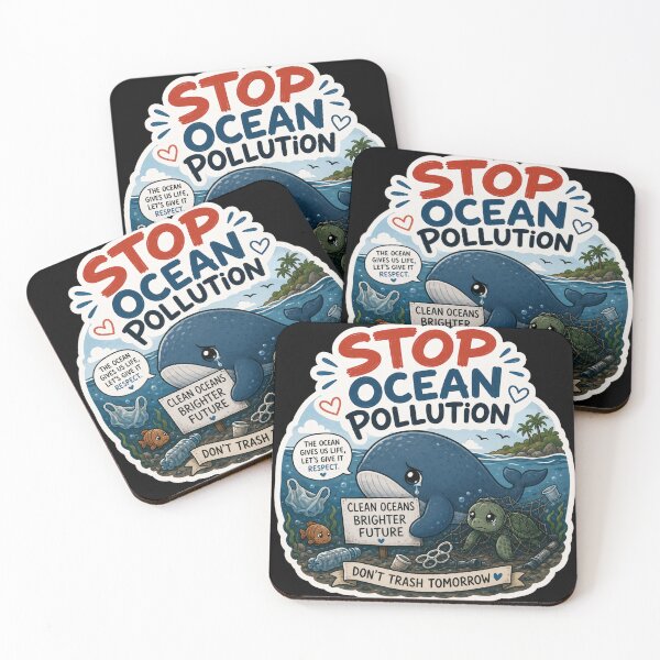 Item preview, Stop Ocean Pollution Save Whales designed and sold by SMARTKIT  DESIGNAGENCY.