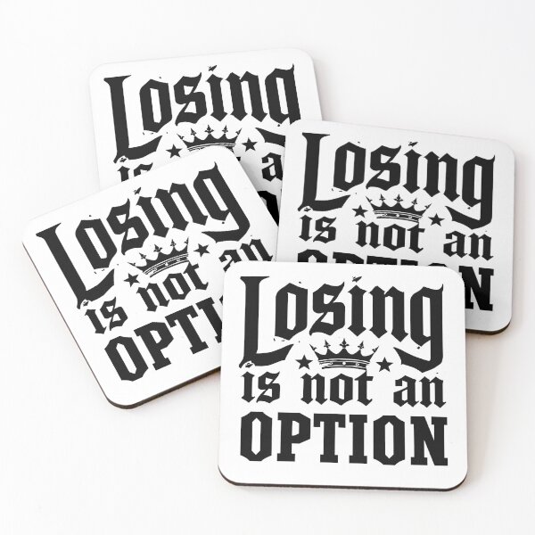 Item preview, Losing Is Not an Option Motivational Streetwear Typography T-Shirt designed and sold by Kavya Art.