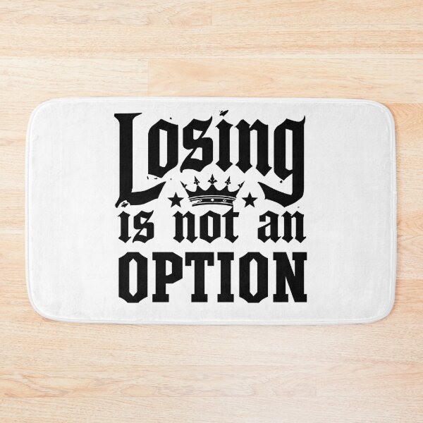 Item preview, Losing Is Not an Option Motivational Streetwear Typography T-Shirt designed and sold by Kavya Art.