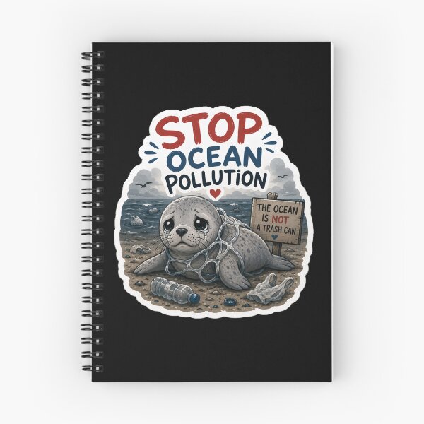 Item preview, Stop Ocean Pollution Save Neil the Seal designed and sold by SMARTKIT  DESIGNAGENCY.