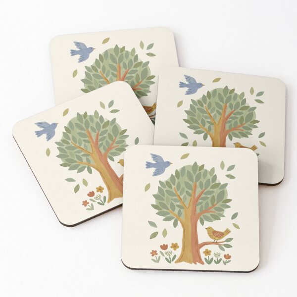Item preview, Little Forest - Whimsical Boho Botanical Art with Birds 3 designed and sold by Pasteltone.