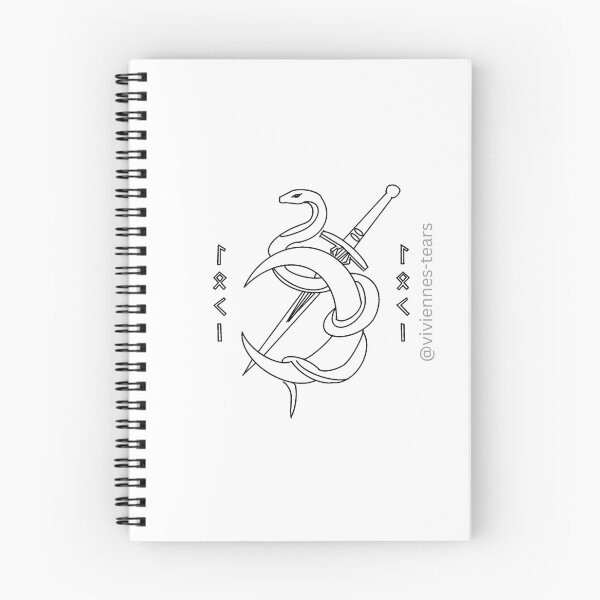 Item preview, Loki: Snake, dagger & moon (white) designed and sold by Viviennes-tears.