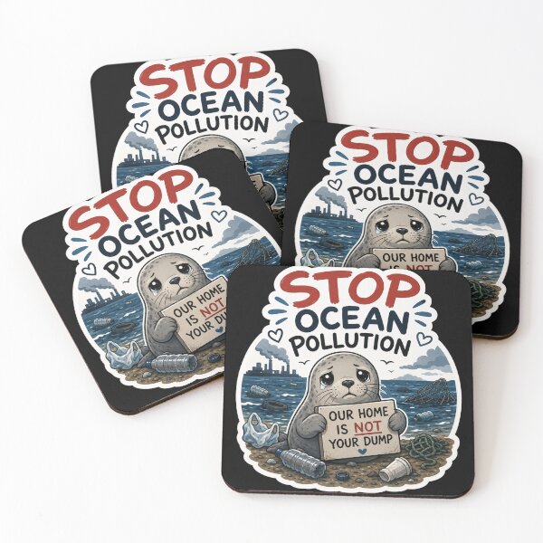 Item preview, Stop Ocean Pollution Save Neil the Seal designed and sold by SMARTKIT  DESIGNAGENCY.