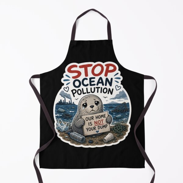 Item preview, Stop Ocean Pollution Save Neil the Seal designed and sold by SMARTKIT DESIGNAGENCY.