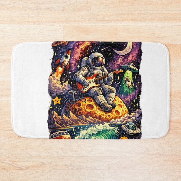 Item preview, Cosmic Jam session - Astronaut playing guitar on the Moon  designed and sold by Prabhsfashion13.