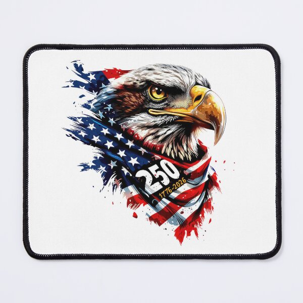 Item preview, US Semiquincentennial Patriotic Bald Eagle 250th Anniversary Graphic designed and sold by CharlieDesings.