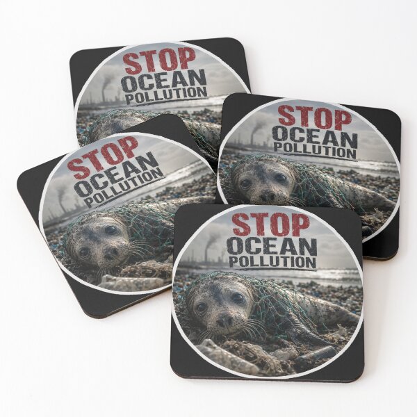 Item preview, Stop Ocean Pollution Save Neil the Seal designed and sold by SMARTKIT  DESIGNAGENCY.