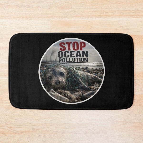 Item preview, Stop Ocean Pollution Save Neil the Seal designed and sold by SMARTKIT  DESIGNAGENCY.