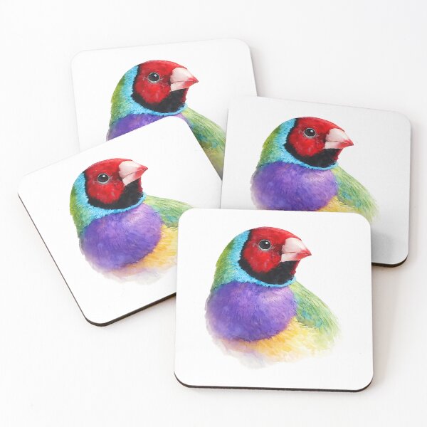 Item preview, Gouldian Finch — Painted Australian Finch designed and sold by Jaruart.