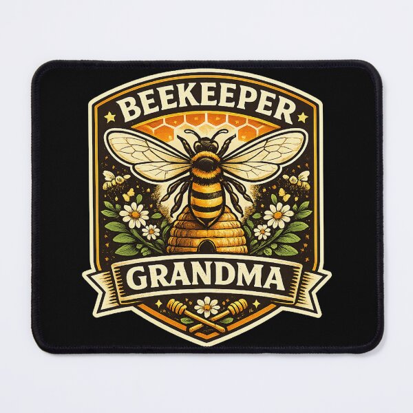 Item preview, Beekeeper Grandma Bee Vintage Badge designed and sold by Mohamedeinoo.