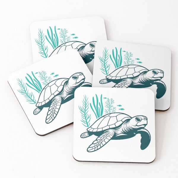 Item preview, Teal Tide Pocket Turtle - Minimalist Light Mode Logo designed and sold by ArthousePromos.