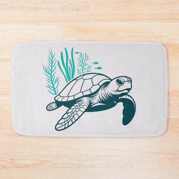 Item preview, Teal Tide Pocket Turtle - Minimalist Light Mode Logo designed and sold by ArthousePromos.