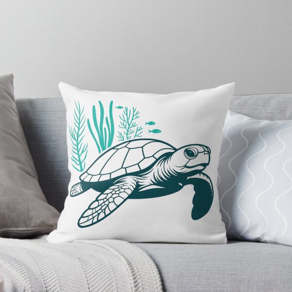 Item preview, Teal Tide Pocket Turtle - Minimalist Light Mode Logo designed and sold by ArthousePromos.
