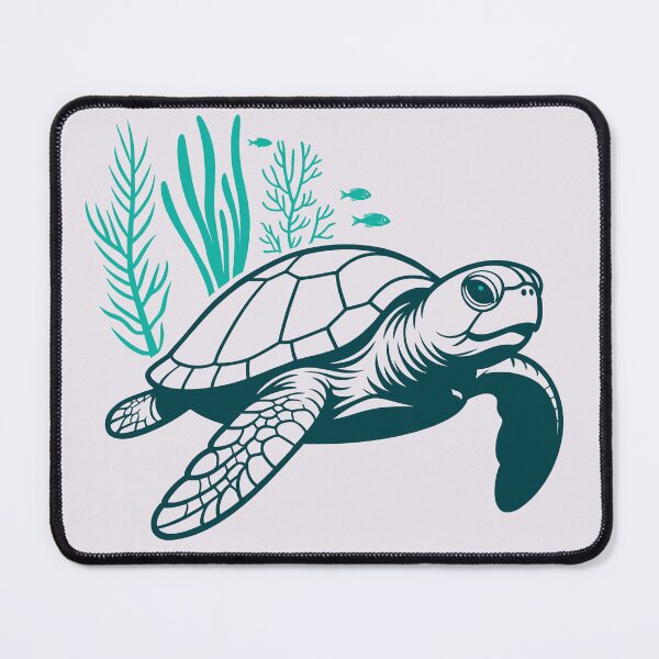 Item preview, Teal Tide Pocket Turtle - Minimalist Light Mode Logo designed and sold by ArthousePromos.