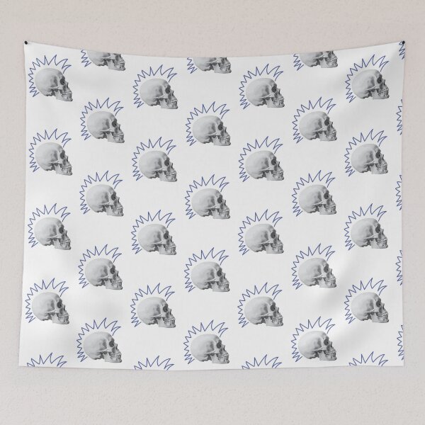 Item preview, Punk Skull Blue designed and sold by kerriestuff.