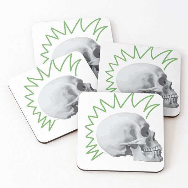 Item preview, Punk Skull Green designed and sold by kerriestuff.