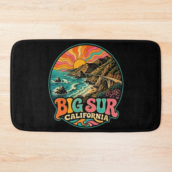 Item preview, Big Sur California Coast Retro Trippy Art Travel designed and sold by TomFrontierArt.