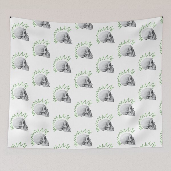 Item preview, Punk Skull Green designed and sold by kerriestuff.