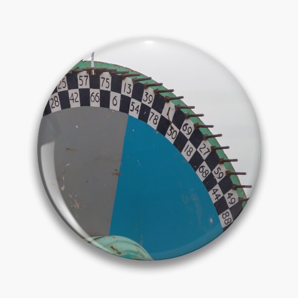 Item preview, Vintage Prize Wheel With Numbered Slots And Rusty Spinner At Outdoor Carnival Game designed and sold by Nmallia.