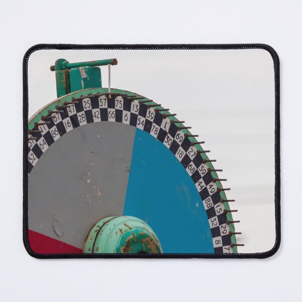 Item preview, Vintage Prize Wheel With Numbered Slots And Rusty Spinner At Outdoor Carnival Game designed and sold by Nmallia.