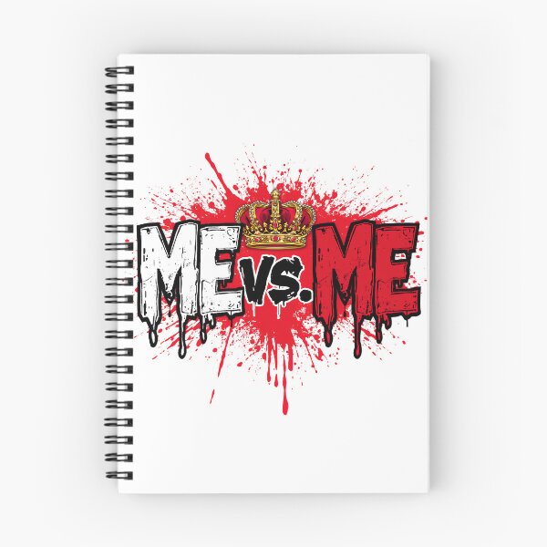 Item preview, Me vs Me Motivational Streetwear Gym Typography T-Shirt designed and sold by Kavya Art.