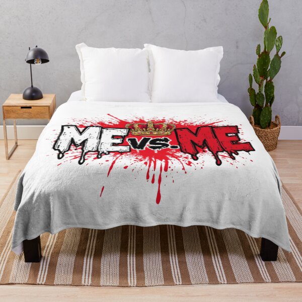 Item preview, Me vs Me Motivational Streetwear Gym Typography T-Shirt designed and sold by Kavya Art.