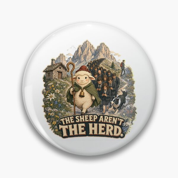Item preview, The Sheep Aren’t the Herd designed and sold by WonderLayer.
