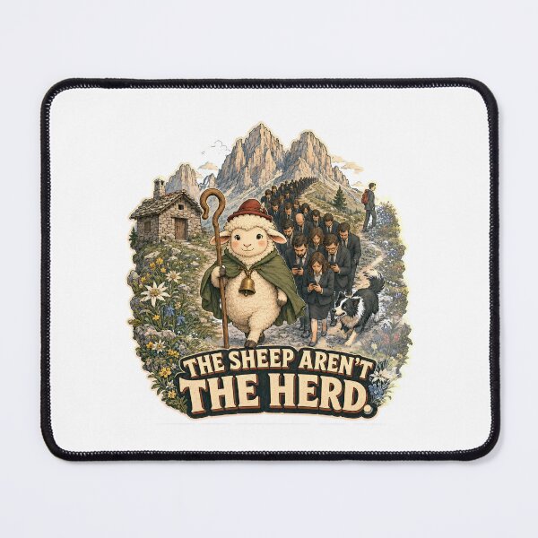 Item preview, The Sheep Aren’t the Herd designed and sold by WonderLayer.