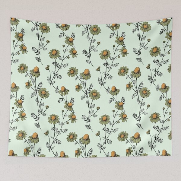 Item preview, Vintage Chamomile Botanical Pattern Design designed and sold by NuvoraNest.