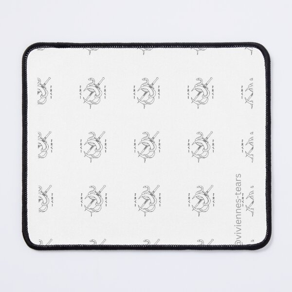 Item preview, Loki: Snake, dagger & moon (white seamless pattern) designed and sold by Viviennes-tears.