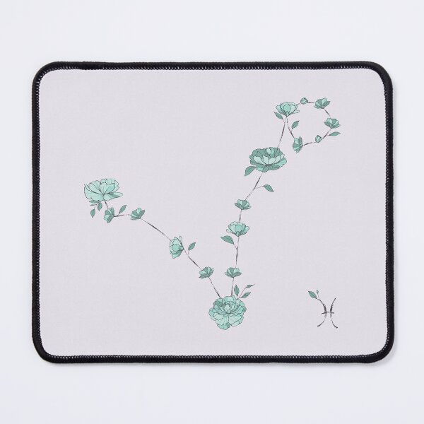 Item preview, Pisces Floral Zodiac Constellation designed and sold by TheThankfulTyne.