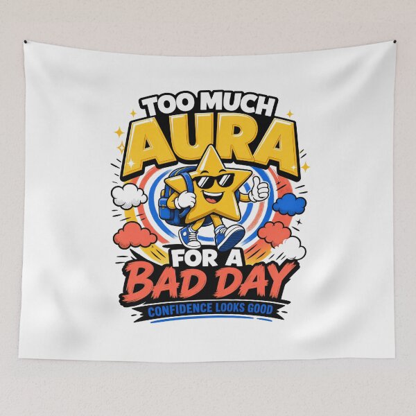 Item preview, Back to School – Too Much Aura for a Bad Day designed and sold by Fenay Designs.