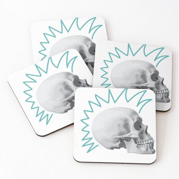 Item preview, Punk Skull Turquoise designed and sold by kerriestuff.