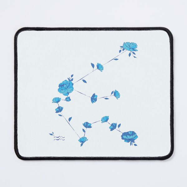 Item preview, Aquarius Floral Zodiac Constellation designed and sold by TheThankfulTyne.