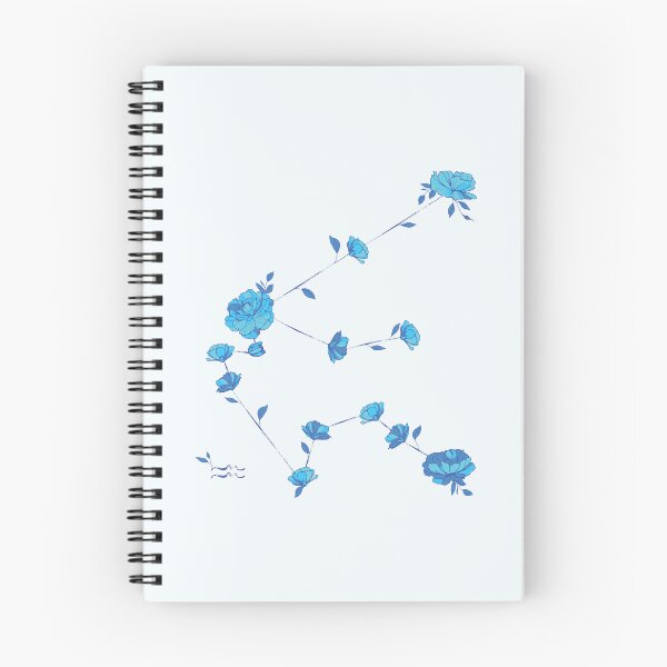 Item preview, Aquarius Floral Zodiac Constellation designed and sold by TheThankfulTyne.